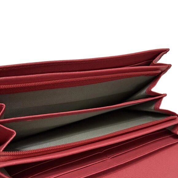 Auth FURLA - Pink Leather Long Wallet - Picture 5 of 5